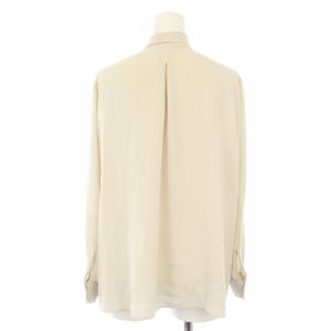 theory luxe 21SS HEAVY PEAL MOMMA ブラウス 長袖 ボウタイ 38 アイボリー 03-1108238-310-038