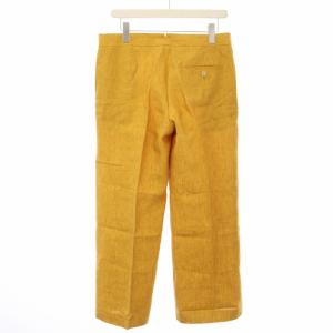 INCOTEX パンツ スラックス リネン 42 マスタード J7047/PT /TK H