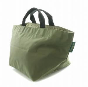 Hervé Chapelier ナイロン船形トートM ハンドバッグ カーキ 1027N /BB H