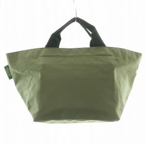 Hervé Chapelier ナイロン船形トートM ハンドバッグ カーキ 1027N /BB H