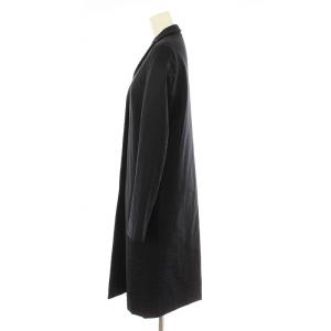 JIL SANDER 259358 チェスターコート ロング 3B ウール混 34 黒 ブラック /KU
