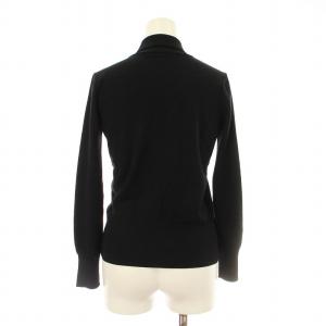 JIL SANDER ニットカーディガン 長袖 ショールカラー 36 黒 ブラック /KU