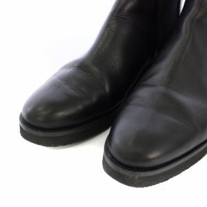 FABIO RUSCONI サイドゴア ショートブーツ レザー 38 24cm 黒 /TK H