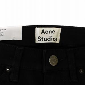 Acne Studios SKIN 5 BLACK スキニー デニムパンツ ジーンズ ジップフライ 25/30 黒 30D126-133