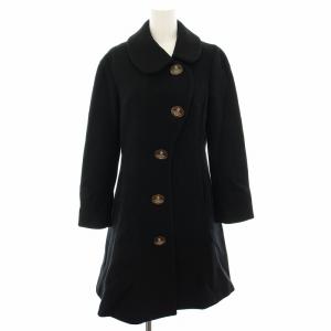 ビッグオーブボタンラウンドカラーウールディフォームドコート Big orb button round collar