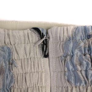 Mystrada タックジャガードスカート ロング 花柄 36 グレー 31331210 /BM MA