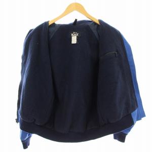 WOOLRICH 80s ヴィンテージ 8828 シェルドジャケット ブルゾン ジップアップ 裏フリース ナイロン M 青