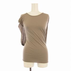 LILIES カットソー 変形 ノースリーブ 40 グレージュ /EE