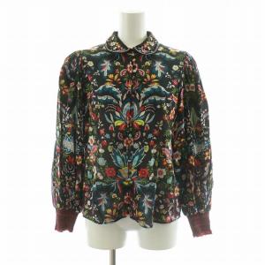 フラワープリント シャツ ブラウス 長袖  総柄 刺繍 S/P マルチカラー CC111P20006 /NQ