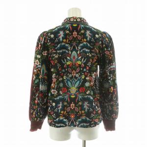 alice + olivia フラワープリント シャツ ブラウス 長袖  総柄 刺繍 S/P マルチカラー CC111P20006 /NQ