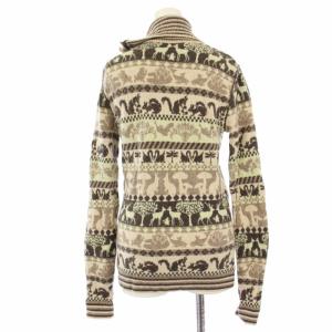 STELLA McCARTNEY ニットジャケット 総柄 ウール 40 ベージュ 1577-343-5193 /TK H