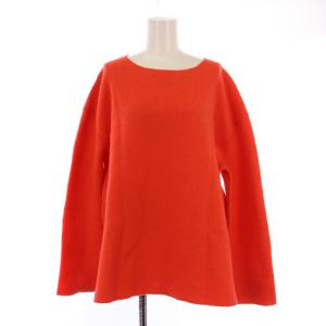 22AW 圧縮ニットプルオーバー セーター 長袖 厚手 ウール F 赤 YR2235-130AW /BM