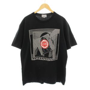POTLATCH LIMITED Tシャツ カットソー 半袖 プリント XL 黒 /YM