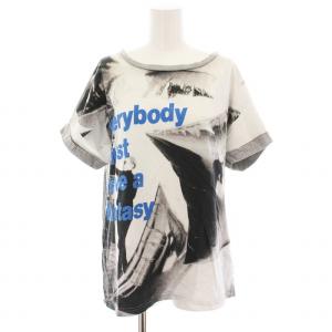 Tシャツ カットソー 半袖 プリント F グレー 0351CT04 /YM