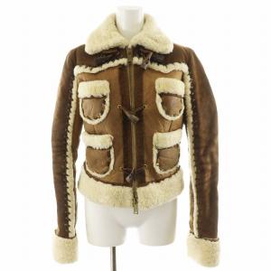 ムートンジャケット 42 ブラウン 72PK012