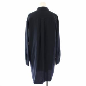 Deuxieme Classe シャツ 長袖 シルク ネイビー 13040500303030 /TK