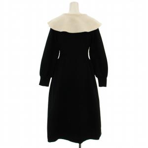 CELFORD 21AW ホールガーメントワンピース CWN0215036 ニット ワンピース ロング 襟付き 38 黒