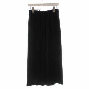 MUSE de Deuxieme Classe ワイドパンツ ストレート バックギャザー 38 黒 ブラック 17030500717010 /EE