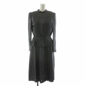 ワンピース ロング プリーツ 長袖 11 グレー PO304302/NQ H