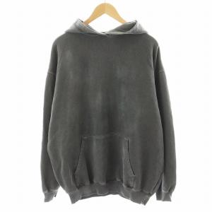 BALENCIAGA パーカー プルオーバー バックロゴ XS グレー 570811