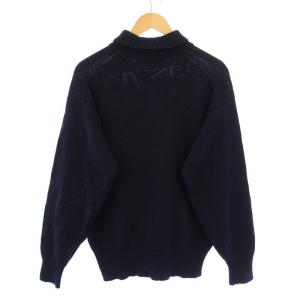 COMME des GARCONS HOMME ニット セーター 長袖 タートルネック 無地 紺 ネイビー /BB GY14