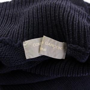 COMME des GARCONS HOMME ニット セーター 長袖 タートルネック 無地 紺 ネイビー /BB GY14