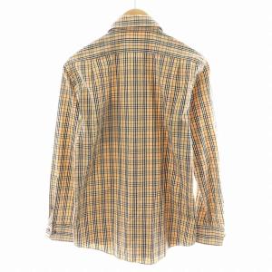 BURBERRY BLACK LABEL ノバチェック ボタンダウンシャツ 長袖 コットン 1 ベージュ BMW90-902 /AN40 GY14