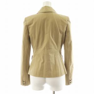 BURBERRY BLUE LABEL テーラードジャケット シングル 裏地チェック柄 コットン 38 ベージュ FC501-201-42 /AN30