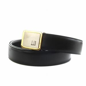 ベルト ハトメ ゴールド金具 ロゴ レザー 36/90 黒 ブラック /AN6 GY14