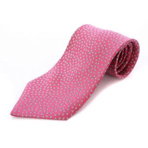 ネクタイ レギュラータイ 総柄 シルク ピンクレッド /BB OH GY14