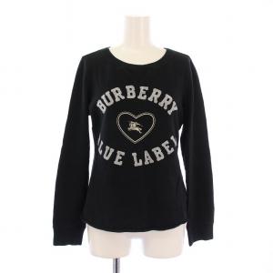 トレーナー スウェット 長袖 クルーネック ロゴ ストレッチ 38 黒 ブラック /BB GY14