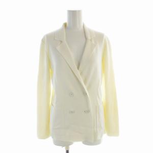 テーラードジャケット ニット ダブル 38 白 ホワイト 1018181627001380 /EE