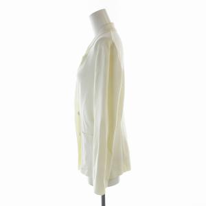 ANAYI テーラードジャケット ニット ダブル 38 白 ホワイト 1018181627001380 /EE