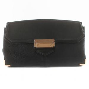 PRISMA SKELETAL CLUTCH クラッチバッグ パーティバッグ レザー 黒 ブラック /KU