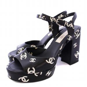 ココマーク サンダル ストラップ 38C ブラック G38958