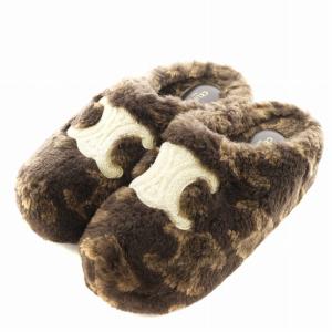 トリオンフ サンダル ファー 39 ブラウン