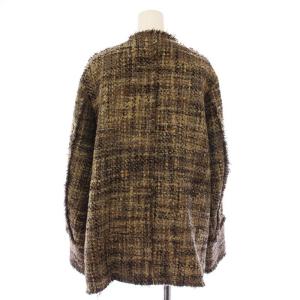 CLANE NO COLOR TWEED JACKET ノーカラーツイードジャケット ブルゾン アウター ミドル丈