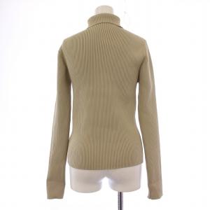 CLANE SLIT COLLAR RIB KNIT TOPS スリットカラーリブニットトップス カットソー 長袖