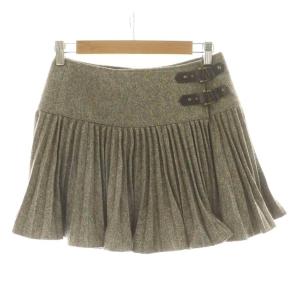 プリーツスカート フレア ミニ 36 ベージュ E1S30-236-50 /NQ GY14