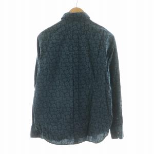 PAUL SMITH シャツ 長袖 総柄 L ネイビー 4643 /NQ GY14