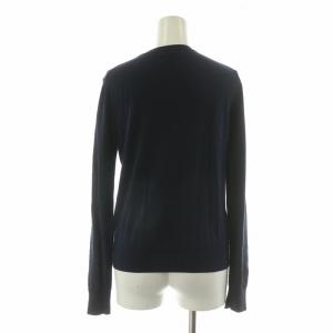 Paul Smith BLACK カーディガン ニット 薄手 長袖 絹 シルク混 M ネイビー KRPMLM0999 /NQ GY14