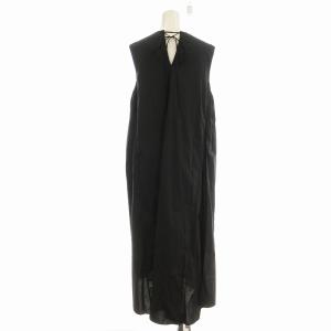 BALLSEY ワンピース ロング ノースリーブ 36 黒 ブラック 11-06-92-06342 /EE