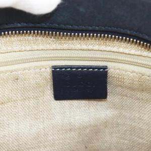 GUCCI マイクログッチシマ ハンドバッグ ネイビー 510286