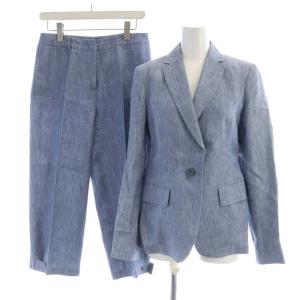 スーツ セットアップ テーラードジャケット スラックスパンツ F38 青 ブルー 60410761 /RO