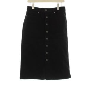 デニムスカート ロング タイト 38 黒 ブラック 0796KJ13 /OR