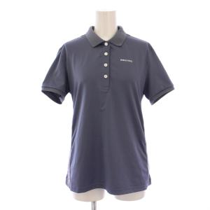 GOLF WS SIDE LOGO LINE POLO ポロシャツ 半袖 ロゴ M グレー BRG231W05
