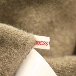 DRESSTERIOR ニットワンピース パーカー 085-57100 カシミヤ混 ロング 長袖 38 ライトブラウン 茶 /G