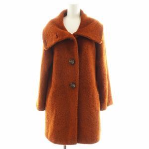 コート アルパカ ウール 42 オレンジ 60862303