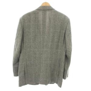 Aquascutum テーラードジャケット シングル 絹 シルク 98AB6 グレー A9125234 /YT H