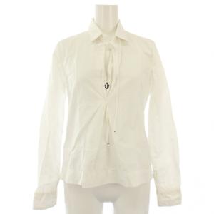 シャツ 長袖 錨刺繍 1 白 /TK H